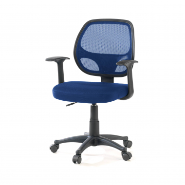 oferta cadeira de escritorio azul one malha mesh bracos fixos 8