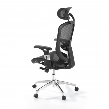 cadeira de escritorio preto flex malha mesh bracos moveis apoio lombar apoio de cabeca 8