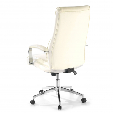 poltrona de escritorio branco counter pele sintetica bracos estofados 7