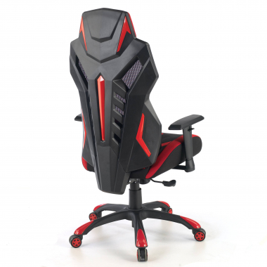 cadeira gaming vermelho fenix malha mesh bracos regulaveis 3d 6