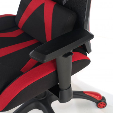 cadeira gaming vermelho fenix malha mesh bracos regulaveis 3d 8