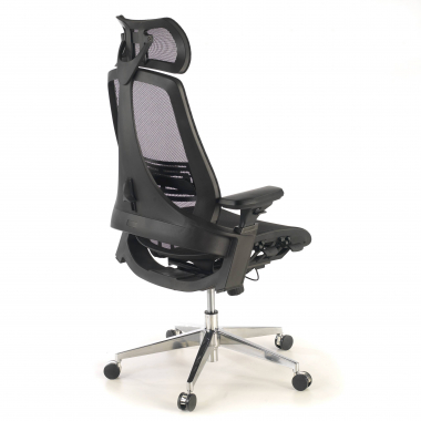 cadeira ergonomica preto thunder malha mesh bracos regulaveis 3d apoio lombar apoio de cabeca 8