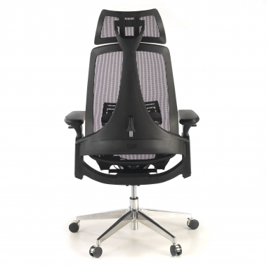 cadeira ergonomica preto thunder malha mesh bracos regulaveis 3d apoio lombar apoio de cabeca 9