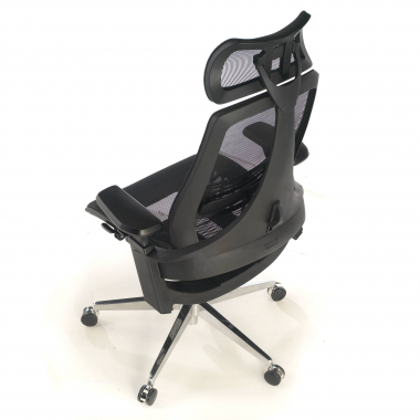 cadeira ergonomica preto thunder malha mesh bracos regulaveis 3d apoio lombar apoio de cabeca 5