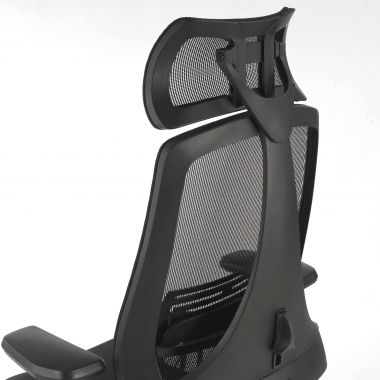 cadeira ergonomica preto thunder malha mesh bracos regulaveis 3d apoio lombar apoio de cabeca 7