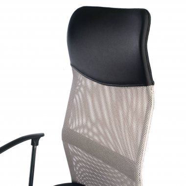 cadeira de escritorio cinza nova malha mesh bracos fixos 8