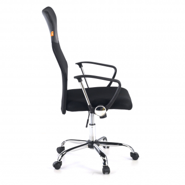cadeira de escritorio preto nova malha mesh bracos fixos 4