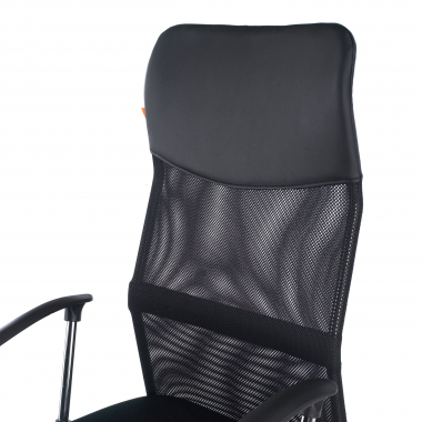 cadeira de escritorio preto nova malha mesh bracos fixos 8