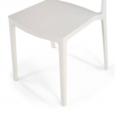 cadeira sala de espera branco samba plastico sem bracos 5