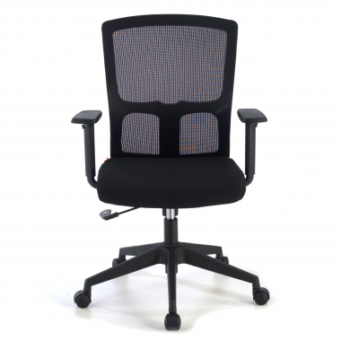 cadeira giratoria preto pivot malha mesh bracos regulaveis 1d 3