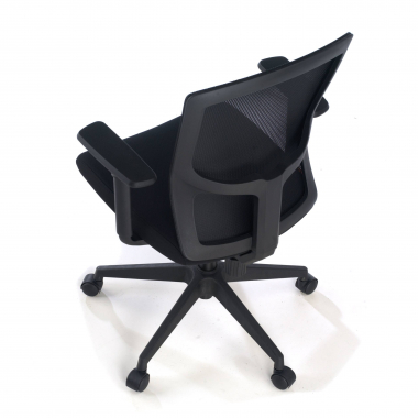 cadeira giratoria preto pivot malha mesh bracos regulaveis 1d 6
