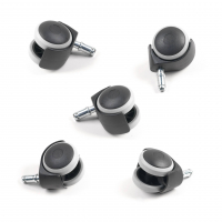 Conjunto de rodas cadeiras escritorio 50 mm para parquet