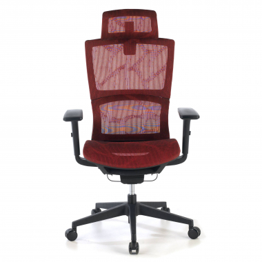 cadeira ergonomica vermelho winter malha mesh bracos regulaveis 3d apoio lombar duplo apoio de cabeca 4