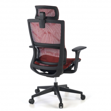 cadeira ergonomica vermelho winter malha mesh bracos regulaveis 3d apoio lombar duplo apoio de cabeca 7