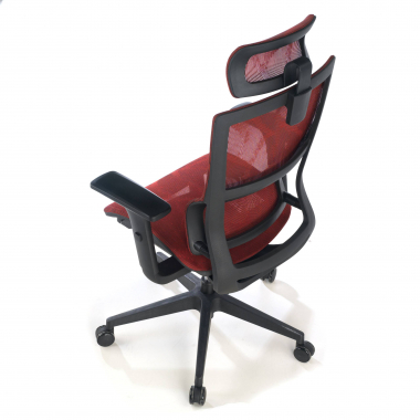 cadeira ergonomica vermelho winter malha mesh bracos regulaveis 3d apoio lombar duplo apoio de cabeca 9