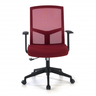 cadeira giratoria vermelho cadeira de escritorio malha mesh bracos fixos apoio lombar 9