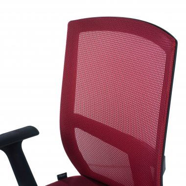 cadeira giratoria vermelho cadeira de escritorio malha mesh bracos fixos apoio lombar 4