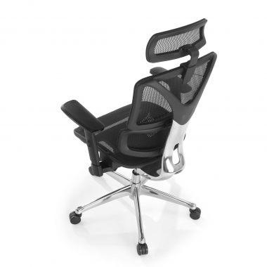 cadeira ergonomica preto focus malha mesh bracos regulaveis 3d apoio lombar 8
