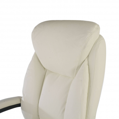 poltrona de escritorio branco denis pele sintetica bracos estofados 6