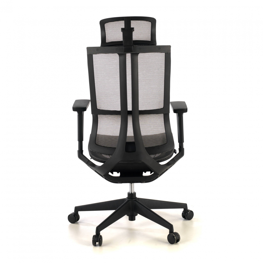 Cadeira Ergonômica com Apoia Cabeças Enjoy black, certificada
