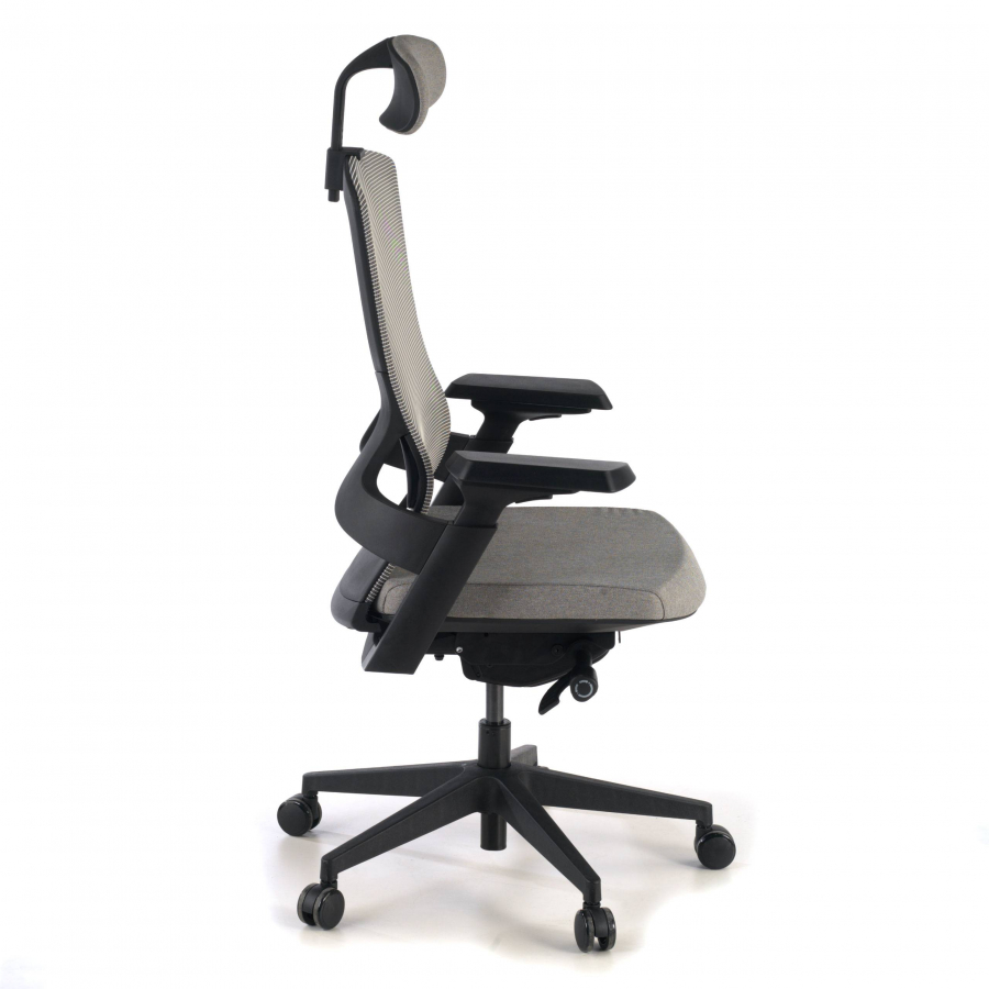 Cadeira Ergonómica Wagner, com apoio de cabeça, braços 3D