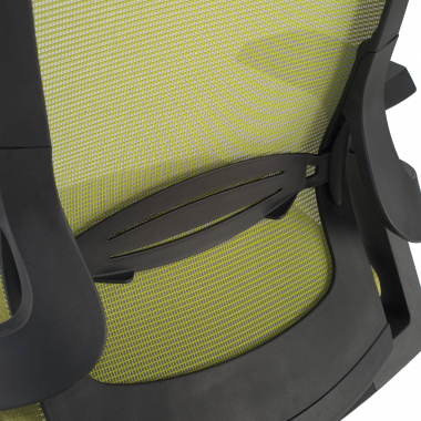 cadeira ergonomica verde wagner malha mesh bracos regulaveis 3d apoio lombar 5