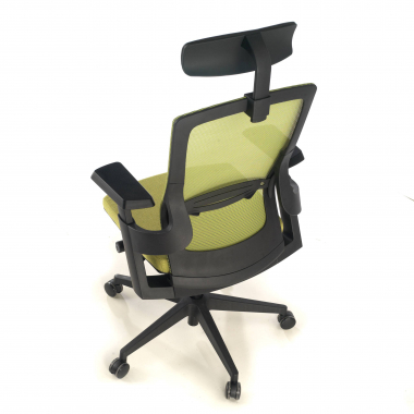 cadeira ergonomica verde wagner malha mesh bracos regulaveis 3d apoio lombar 10