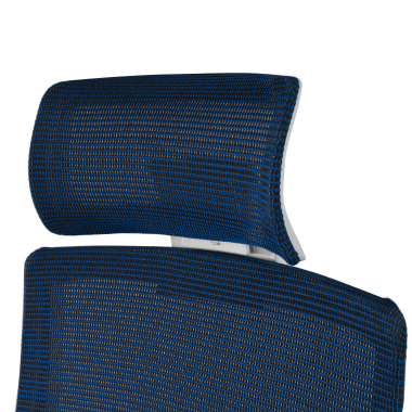 cadeira de escritorio branco azul boston malha mesh bracos regulaveis 3d apoio de cabeca 8