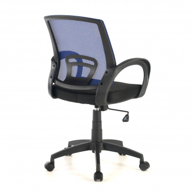 cadeira de secretaria para criancas azul canton malha mesh bracos fixos 8