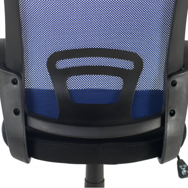 cadeira de secretaria para criancas azul canton malha mesh bracos fixos 5
