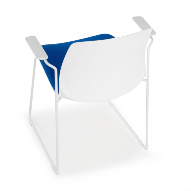cadeira sala de espera branco azul cadeira com bracos tecido bracos fixos 9