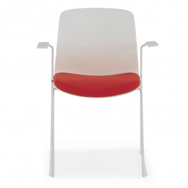 cadeira sala de espera branco vermelho cadeira com bracos tecido bracos fixos 4
