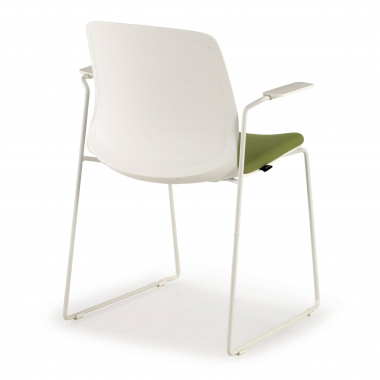 cadeira sala de espera branco verde cadeira com bracos tecido bracos fixos 6
