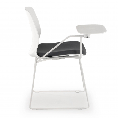 cadeira com palmatoria branco cinzento cadeira com mesa de escrita tecido sem bracos 6