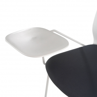 cadeira com palmatoria branco cinzento cadeira com mesa de escrita tecido sem bracos 5