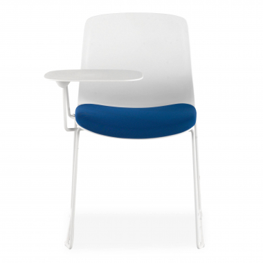 cadeira com palmatoria branco azul cadeira com mesa de escrita tecido sem bracos 3
