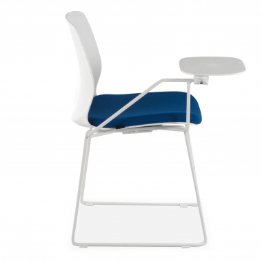 cadeira com palmatoria branco azul cadeira com mesa de escrita tecido sem bracos 4