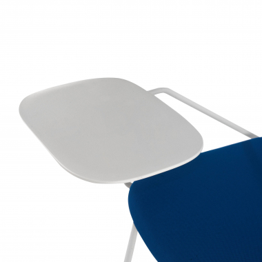 cadeira com palmatoria branco azul cadeira com mesa de escrita tecido sem bracos 7