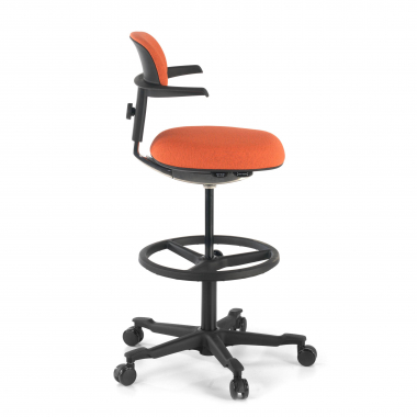 banco ergonomico laranja erghos tecido sem bracos 4