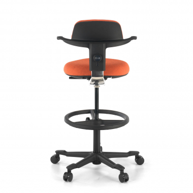 banco ergonomico laranja erghos tecido sem bracos 8