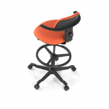 banco ergonomico laranja erghos tecido sem bracos 9
