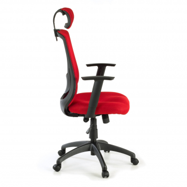 cadeira de escritorio vermelho lake malha mesh bracos regulaveis 1d apoio lombar apoio de cabeca 7