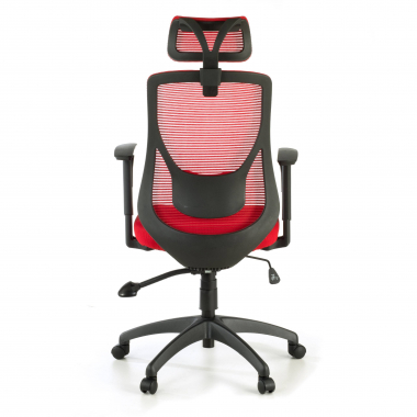 cadeira de escritorio vermelho lake malha mesh bracos regulaveis 1d apoio lombar apoio de cabeca 8