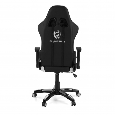 cadeira gaming branco game pro pele sintetica bracos moveis almofada lombar e cervical apoio de cabeca 8