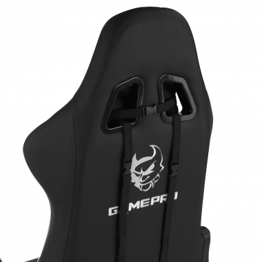 cadeira gaming branco game pro pele sintetica bracos moveis almofada lombar e cervical apoio de cabeca 5