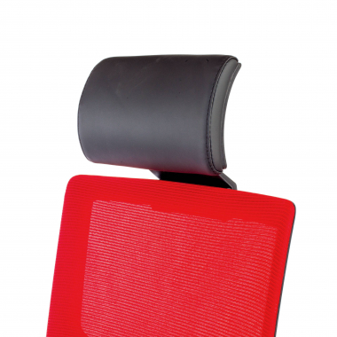cadeira de escritorio vermelho estrutura preta malha mesh bracos regulaveis 1d apoio lombar apoio de cabeca 7
