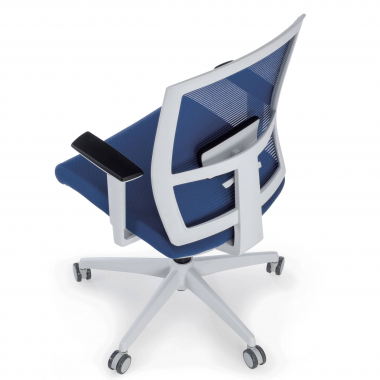 cadeira ergonomica branco azul estrutura branca malha mesh bracos regulaveis 1d apoio lombar 9