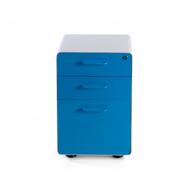 bloco de gavetas branco azul zole 3