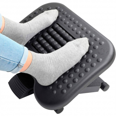 Apoio de pés ergonómico para escritório Erghos-Pro, efeito de massagem