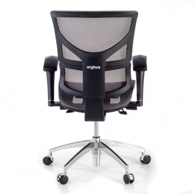 cadeira ergonomica cinza next1 sem apoio de cabeca malha mesh bracos regulaveis 4d apoio lombar duplo 6